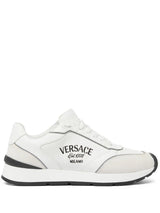 Versace Sneaker Calf Leather+suede+ Embroidery - Men - Piano Luigi