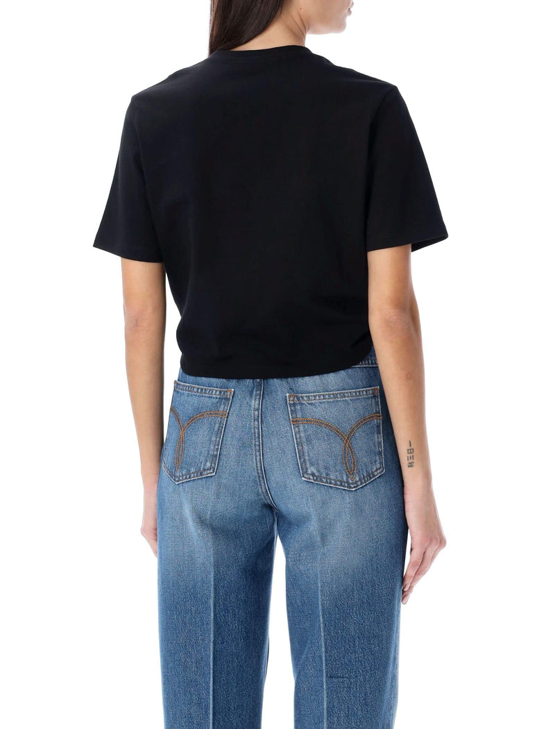 Versace Stamp Crop T-shirt - Women - Piano Luigi