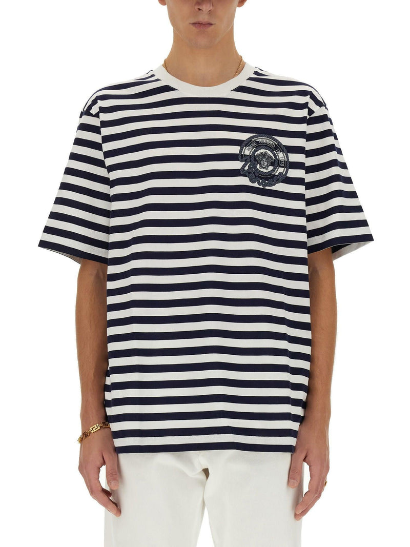 Versace Striped T-shirt - Men - Piano Luigi