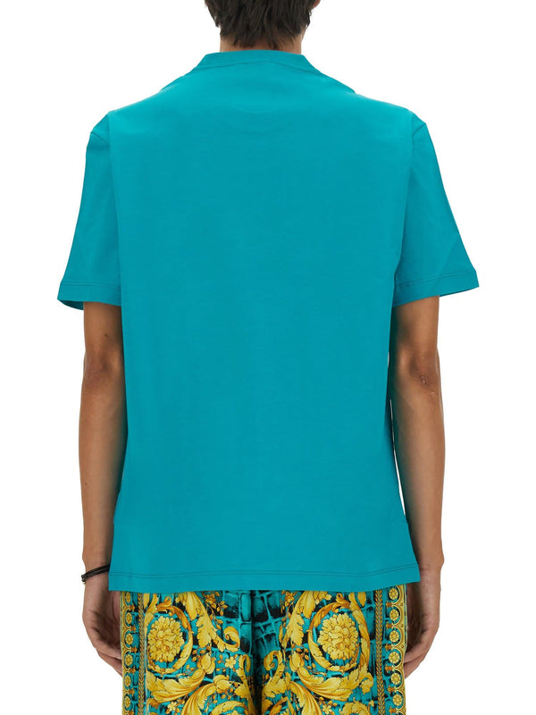 Versace T-shirt With Baroque Logo - Men - Piano Luigi