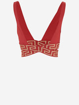 Versace Triangle Bikini Top With Greek Border - Women - Piano Luigi