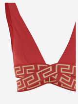 Versace Triangle Bikini Top With Greek Border - Women - Piano Luigi