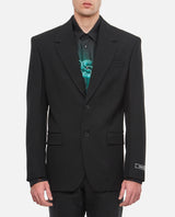 Versace Wool Single Breasted Jacket - Men - Piano Luigi