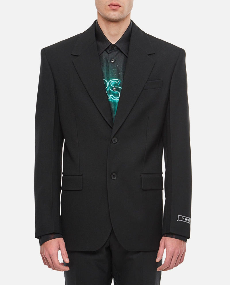 Versace Wool Single Breasted Jacket - Men - Piano Luigi