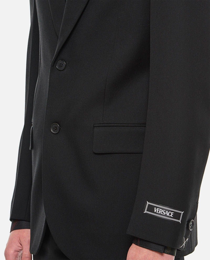 Versace Wool Single Breasted Jacket - Men - Piano Luigi