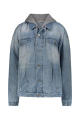 VETEMENTS Hooded Denim Jacket - Women - Piano Luigi