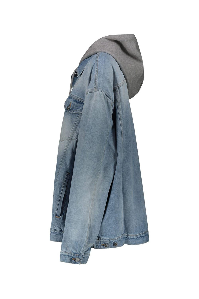 VETEMENTS Hooded Denim Jacket - Women - Piano Luigi