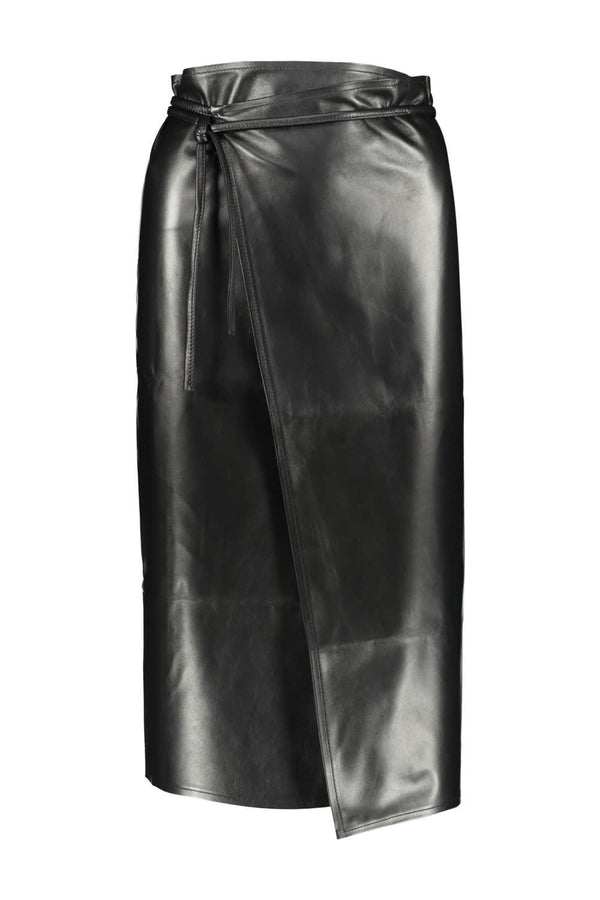 VETEMENTS Leather Wrap Skirt - Women - Piano Luigi