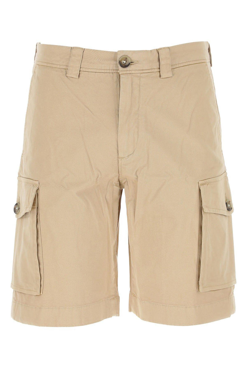 Woolrich Beige Stretch Cotton Bermuda Shorts - Men - Piano Luigi