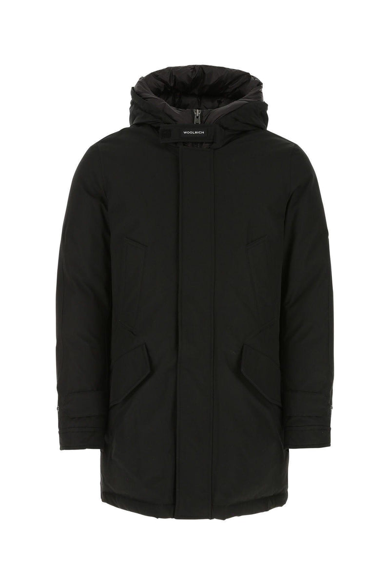 Woolrich Black Cotton Blend Polar Parka - Men - Piano Luigi