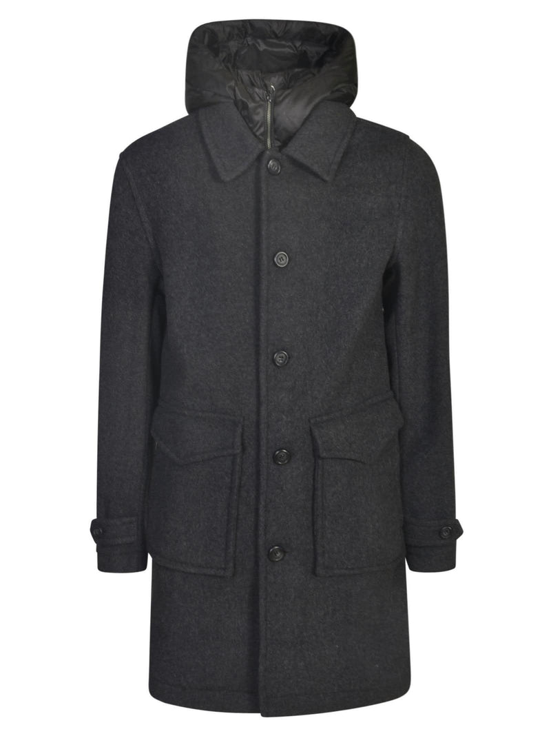 Woolrich Buttoned Cargo Parka - Men - Piano Luigi