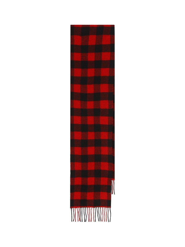 Woolrich Checked Fringed Scarf - Men - Piano Luigi