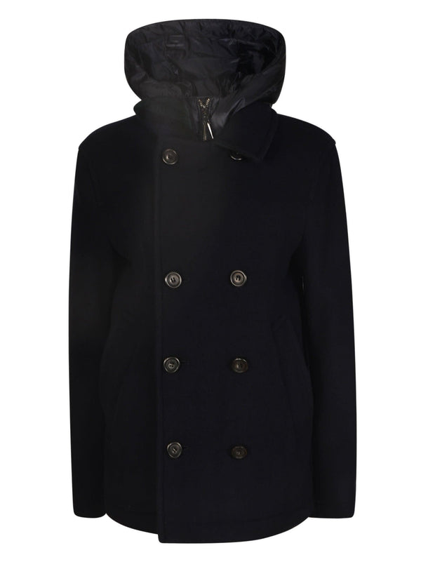 Woolrich Double-breasted Buttoned Coat - Men - Piano Luigi