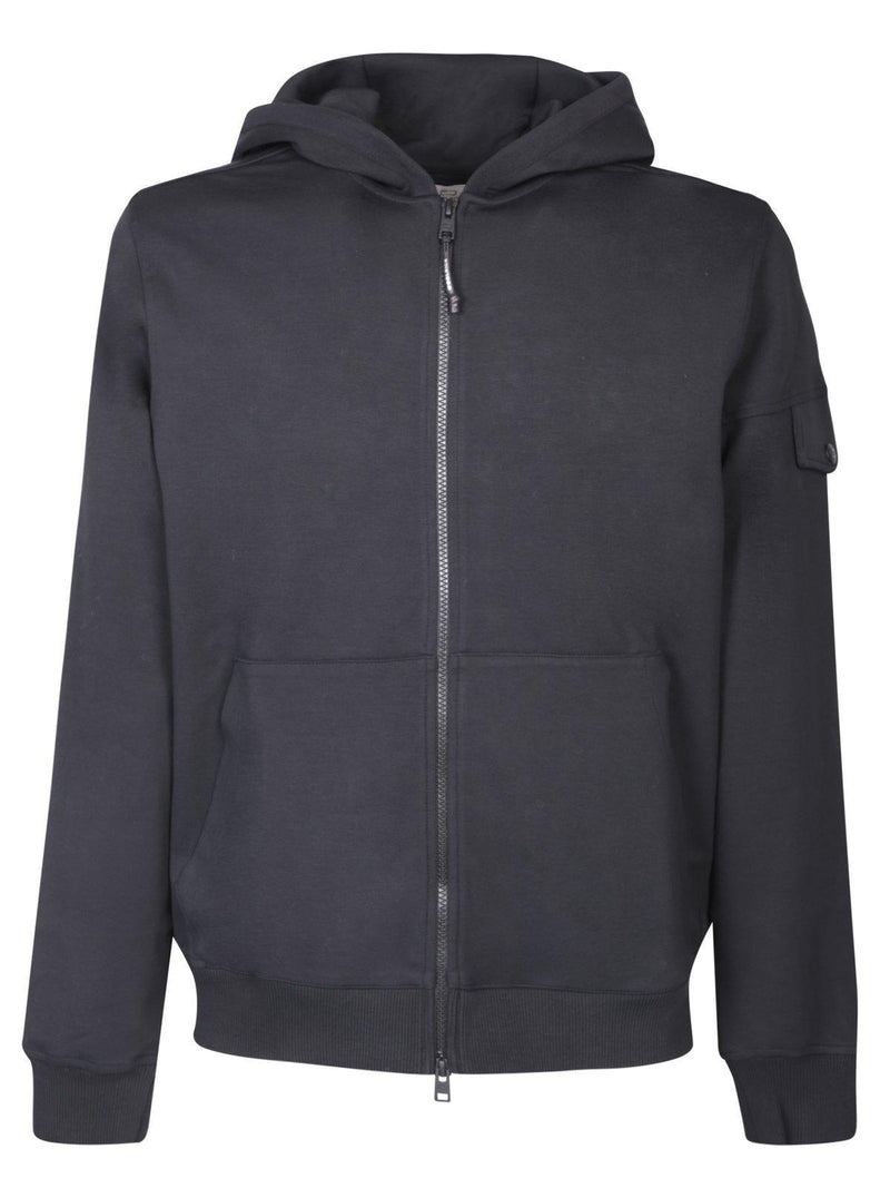 Woolrich Logo Printed Zipped Hoodie - Men - Piano Luigi