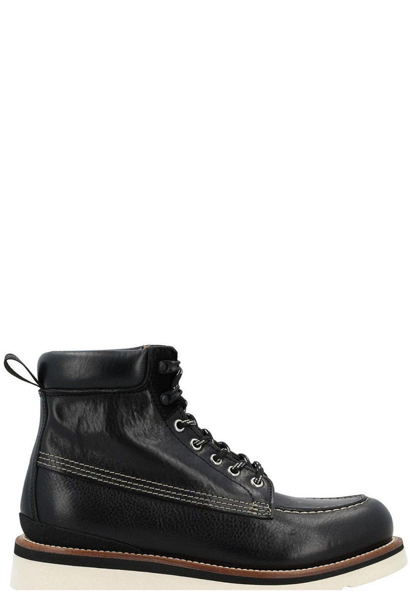 Woolrich Moc Toe Panelled Boots - Men - Piano Luigi